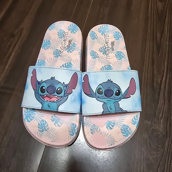 Disney Other - Disney Stitch Girls Slide Sandals Size 7
